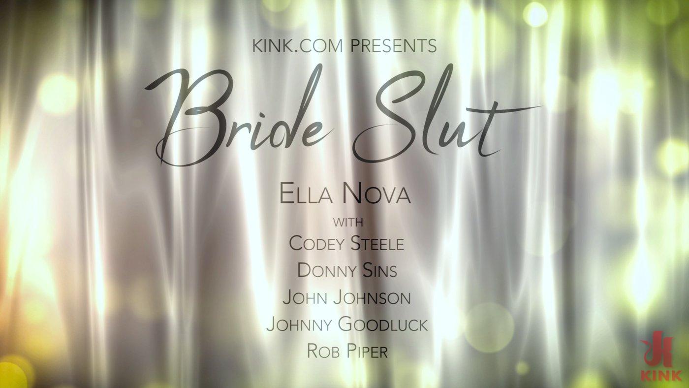 Photo number 0 from Bride Slut: Ella Nova Takes 5 Hard Cocks Right Before Her Wedding Day shot for Bound Gang Bangs on Kink.com. Featuring Ella Nova, Donny Sins, Johnny Goodluck, Codey Steele, John Johnson and Rob Piper in hardcore BDSM & Fetish porn.