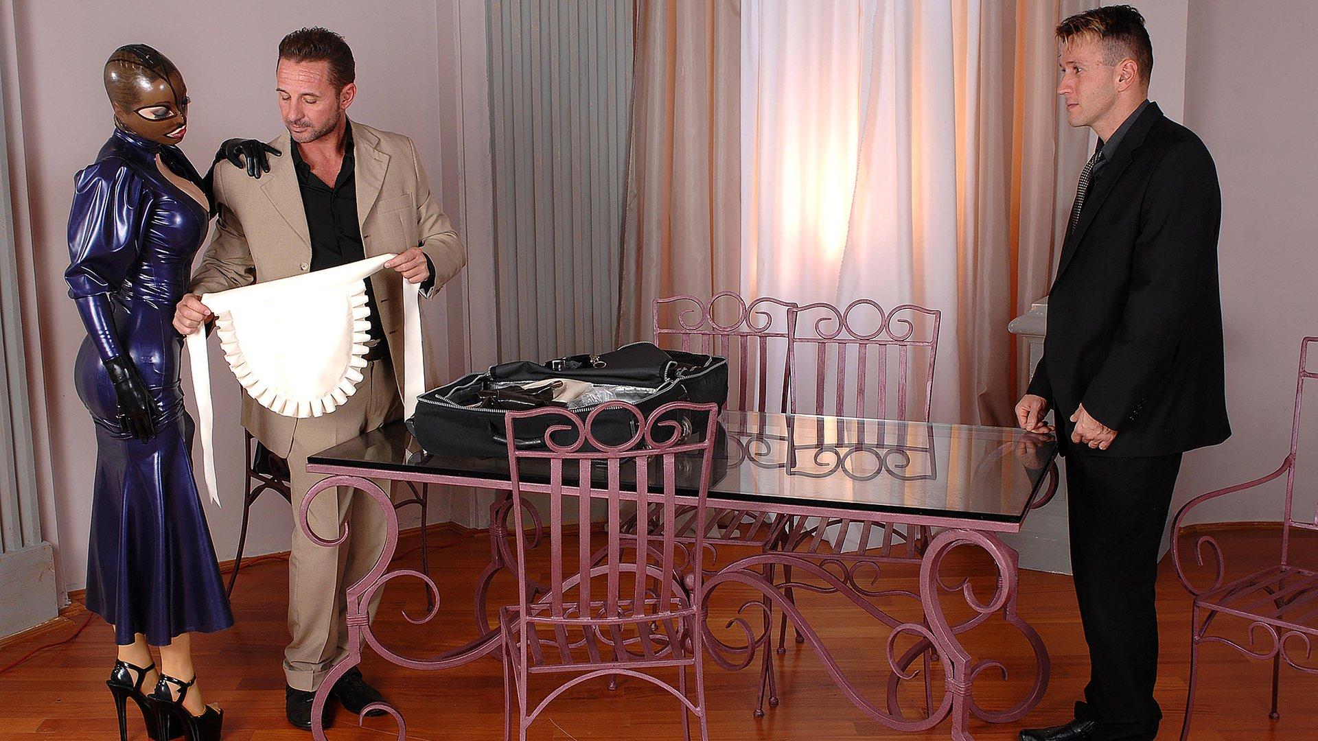 Photo number 7 from Two Roles For Lucy shot for DDF Network on Kink.com. Featuring Latex Lucy, Choky Ice and David Perry in hardcore BDSM & Fetish porn.