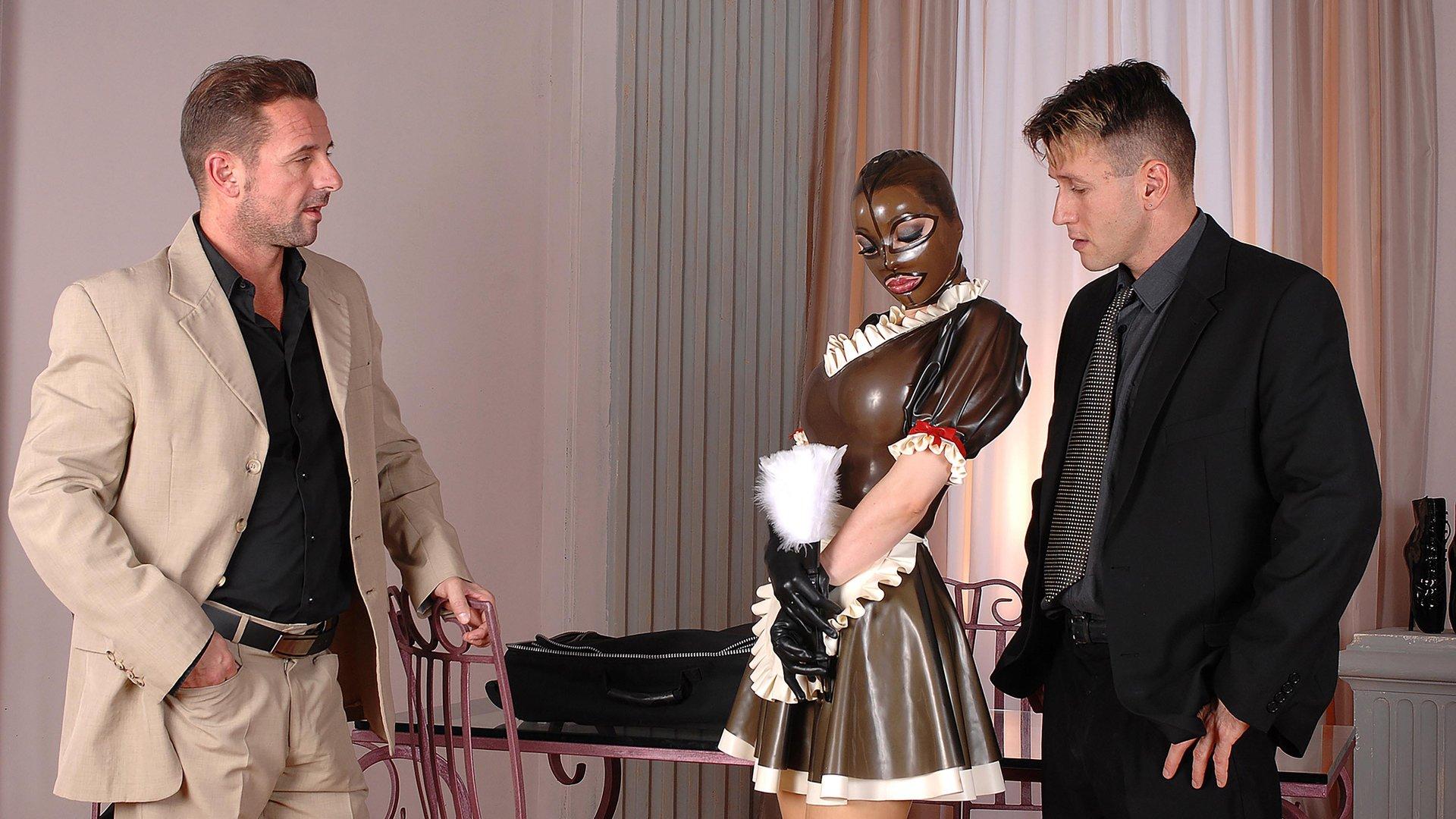 Photo number 9 from Two Roles For Lucy shot for DDF Network on Kink.com. Featuring Latex Lucy, Choky Ice and David Perry in hardcore BDSM & Fetish porn.