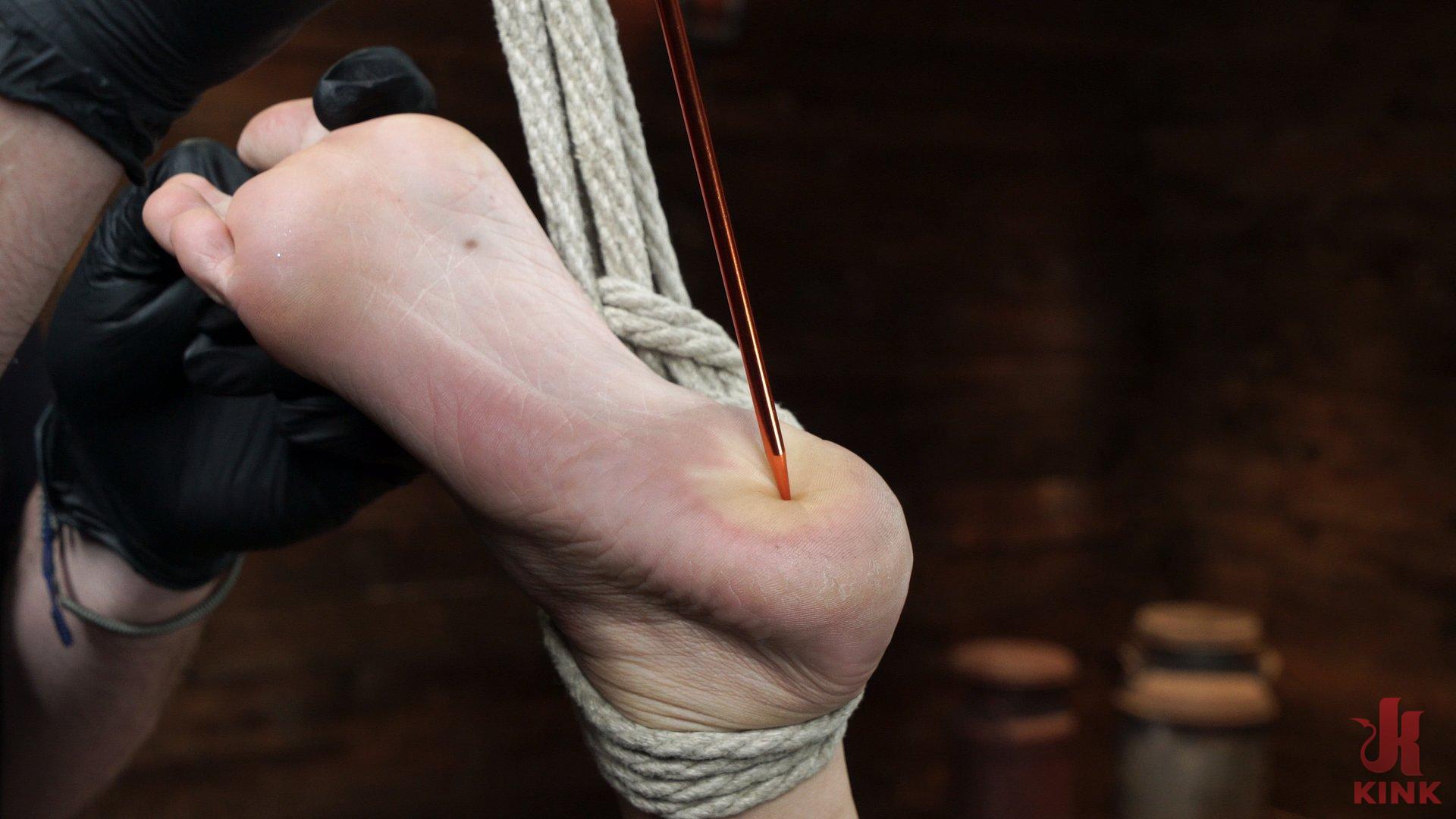 Photo number 25 from Gia DiMarco is Back! Grueling Bondage And Mind-Blowing Orgasms shot for Hogtied on Kink.com. Featuring Gia DiMarco and The Pope in hardcore BDSM & Fetish porn.