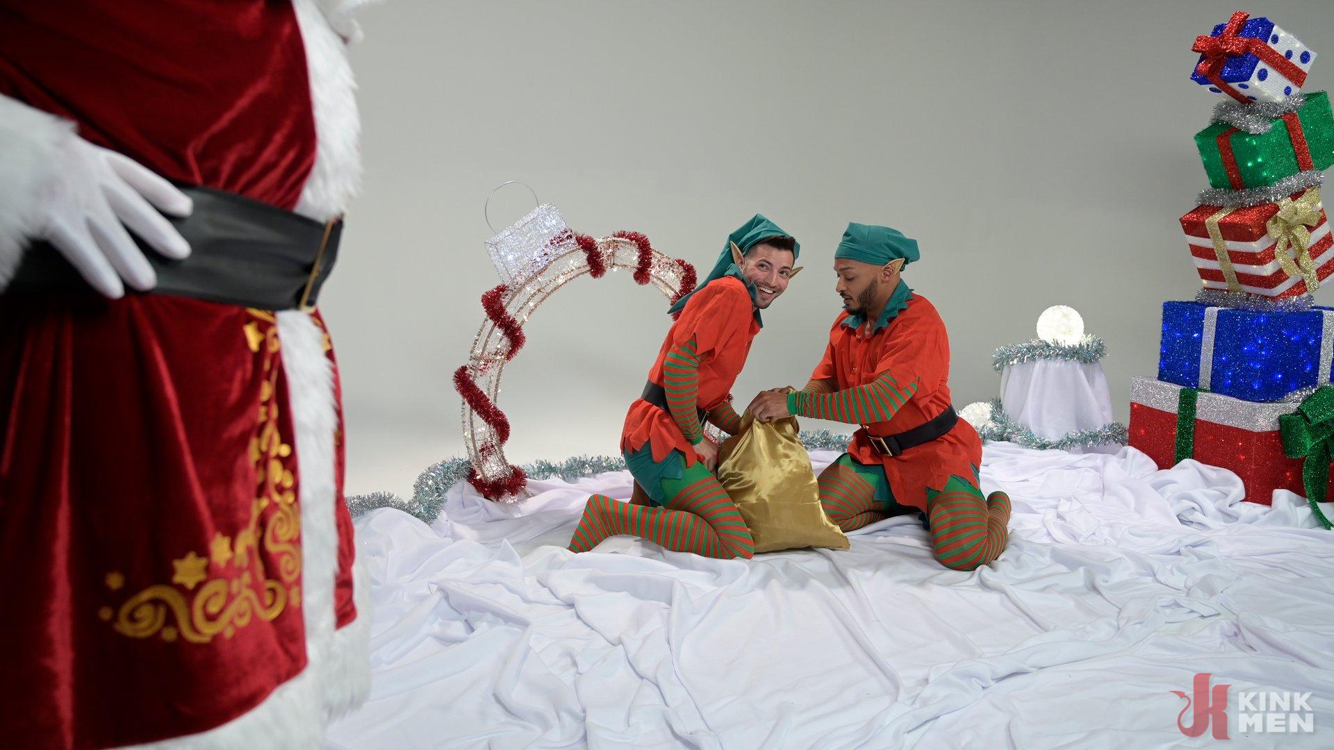 Photo number 0 from Impish Little Elves: Casey Everett Edged by Santa and his Lil Helper shot for Men On Edge on Kink.com. Featuring Casey Everett in hardcore BDSM & Fetish porn.