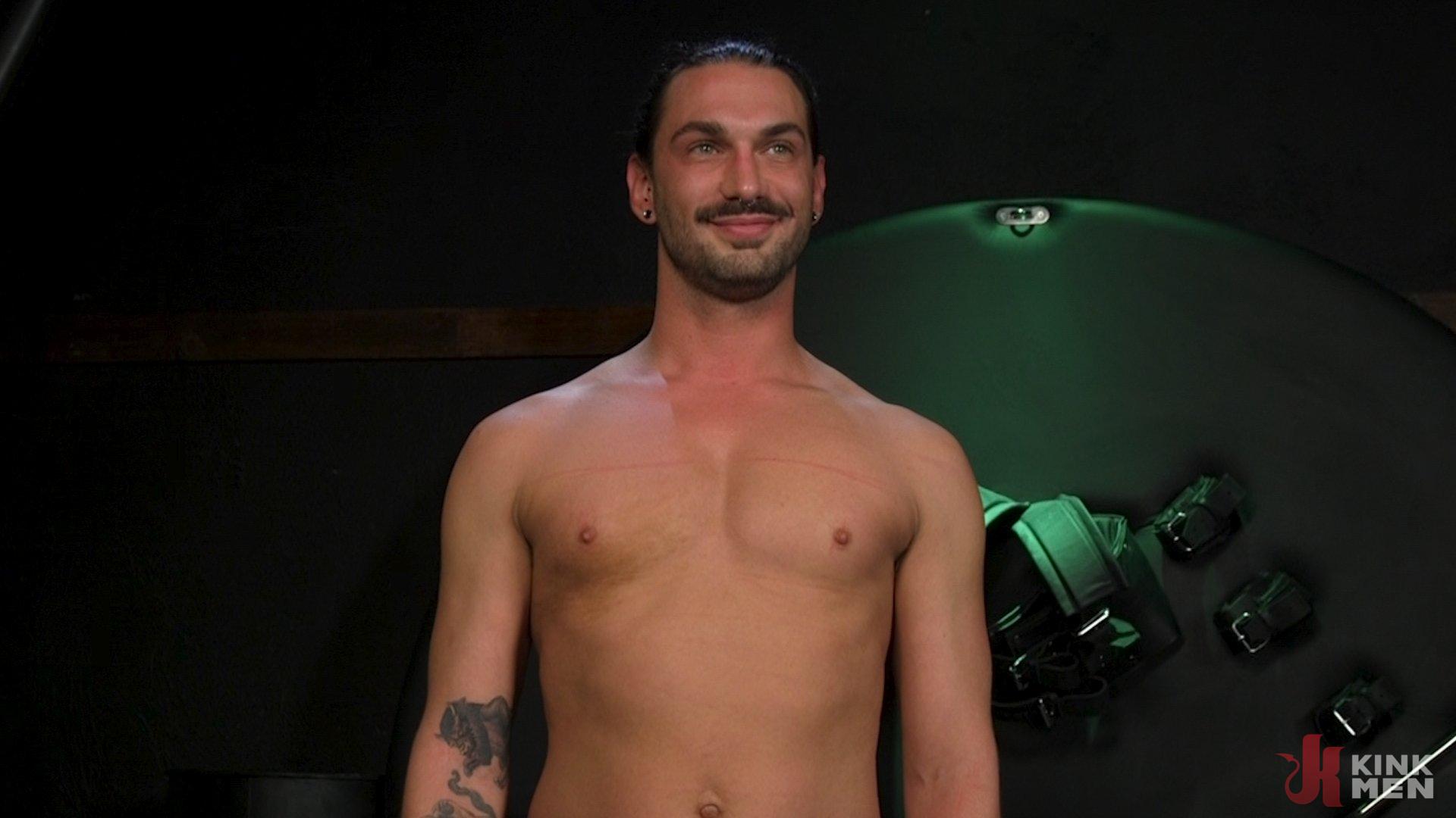 Photo number 22 from Kinky Viktor: New Sub Bound, Roped, Edged and Shoots A Fat Load shot for Men On Edge on Kink.com. Featuring Kinky Viktor in hardcore BDSM & Fetish porn.