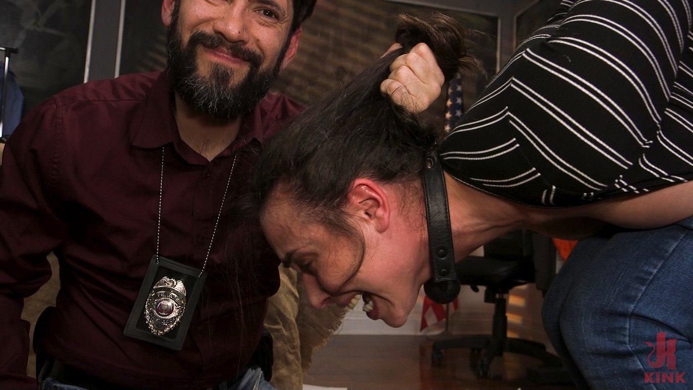 Photo number 2 from Anal Evidence: Dirty Cop Fucks & Abuses Evidence Clerk Casey Calvert shot for Sex And Submission on Kink.com. Featuring Tommy Pistol and Casey Calvert in hardcore BDSM & Fetish porn.