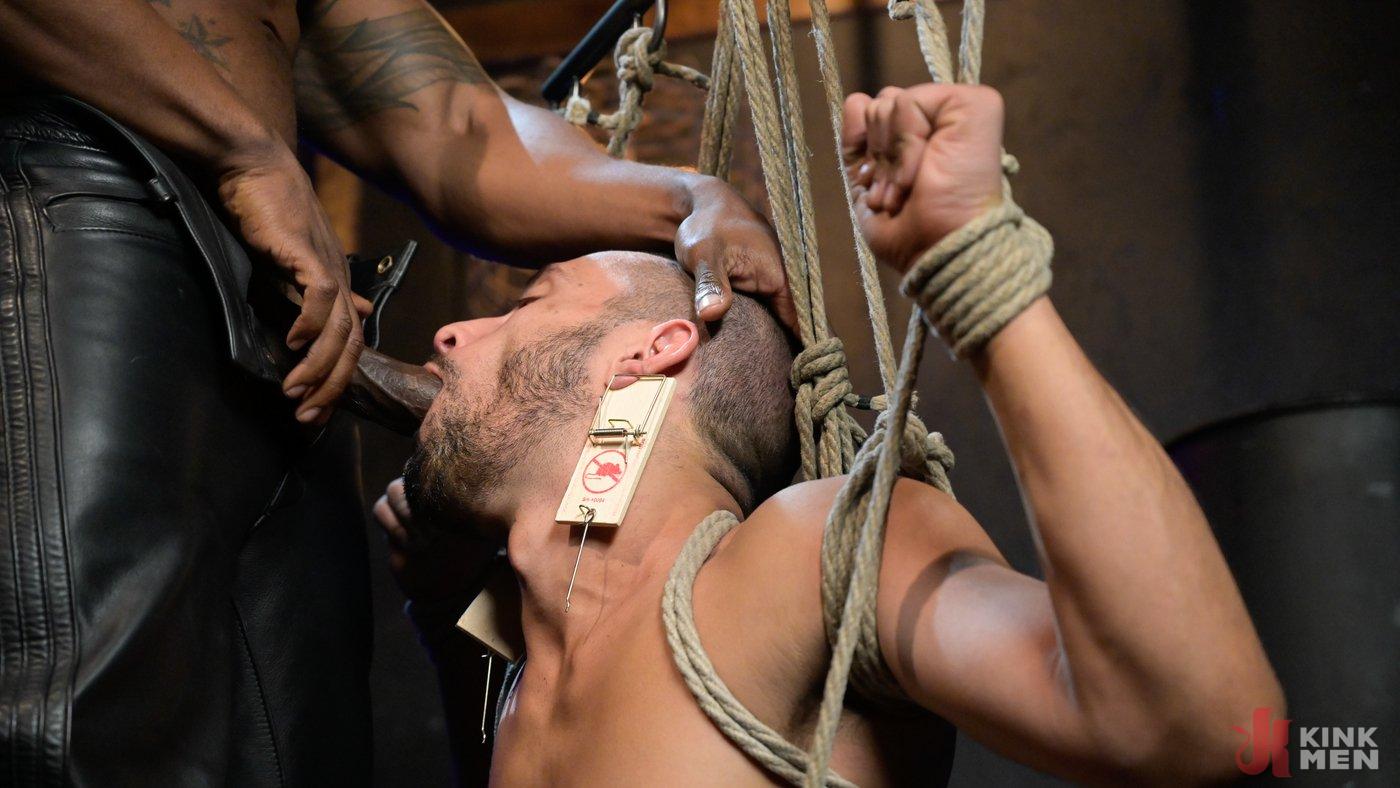 Photo number 9 from Rat in a Cage: Chance Summerlin Serves Leather Muscle God Max Konnor shot for Bound Gods on Kink.com. Featuring Max Konnor and Chance Summerlin in hardcore BDSM & Fetish porn.