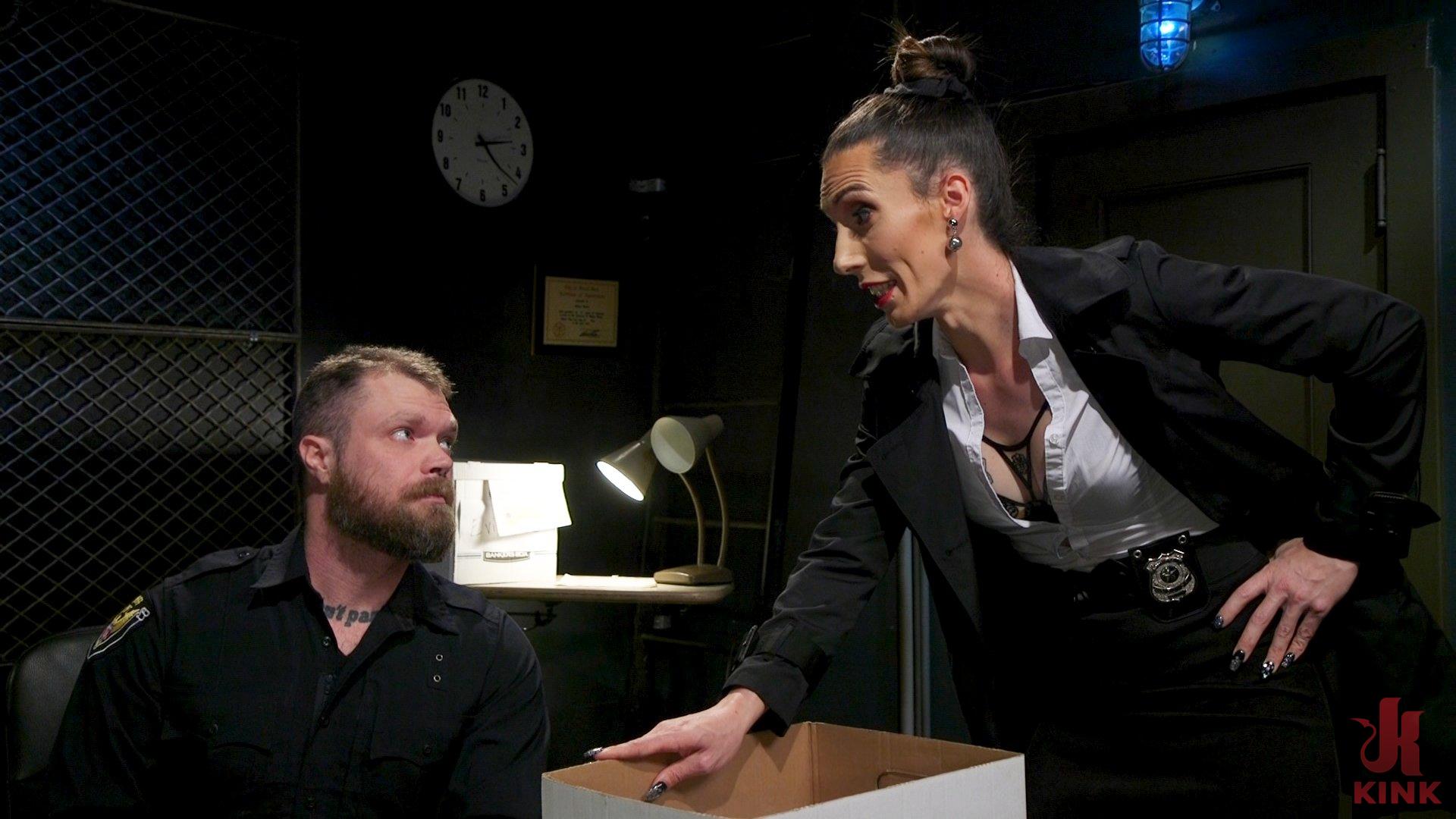 Photo number 0 from Pulling Rank: Dirty Hot Cop Melanie Brooks Fucks Evidence Room Boy shot for Kink Trans on Kink.com. Featuring Mike Panic and Melanie Brooks in hardcore BDSM & Fetish porn.