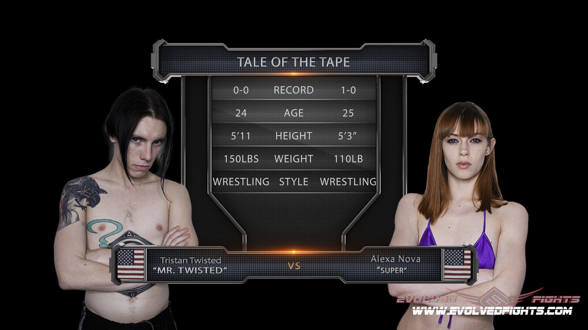 Photo number 36 from Alexa Nova vs Tristan Twisted shot for Evolved Fights on Kink.com. Featuring Alexa Nova and Tristan Twisted in hardcore BDSM & Fetish porn.