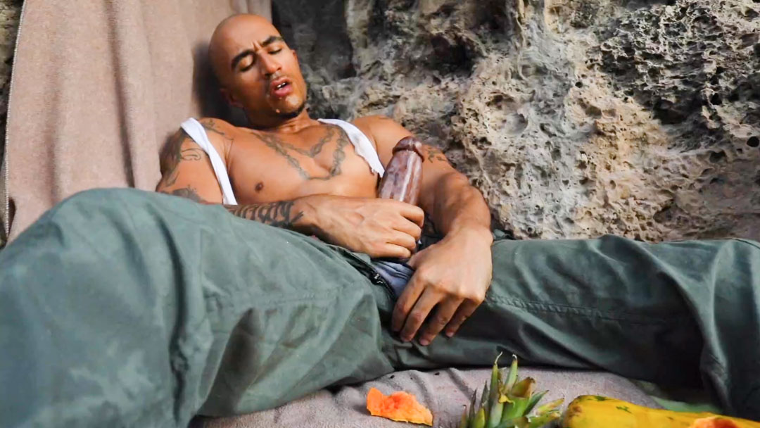 Photo number 7 from King Noire: Man Vs. Mango shot for Kinky Bites Men on Kink.com. Featuring King Noire in hardcore BDSM & Fetish porn.