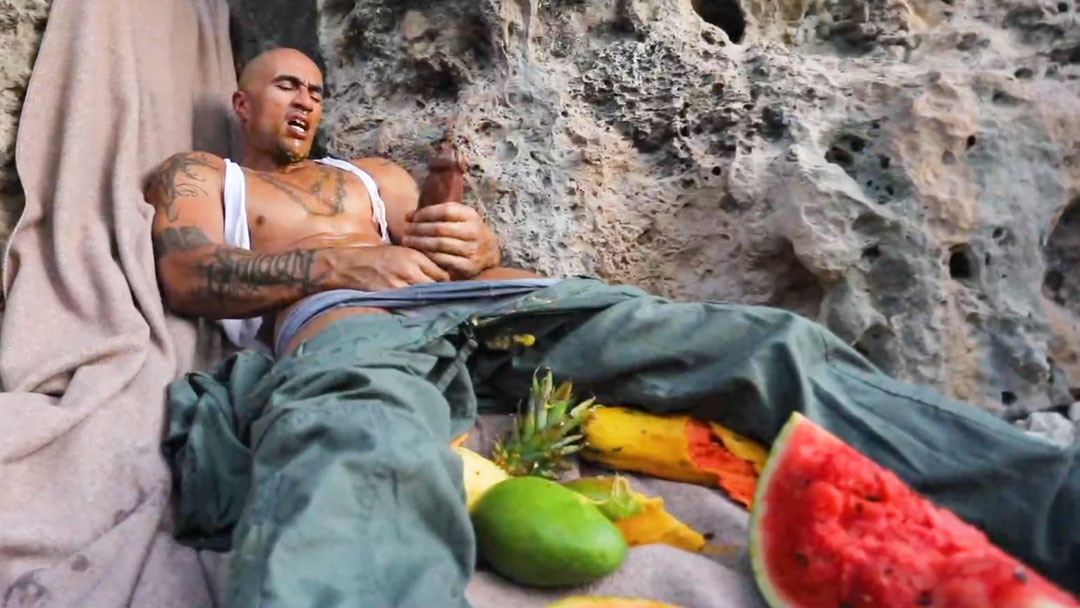 Photo number 14 from King Noire: Man Vs. Mango shot for Kinky Bites Men on Kink.com. Featuring King Noire in hardcore BDSM & Fetish porn.