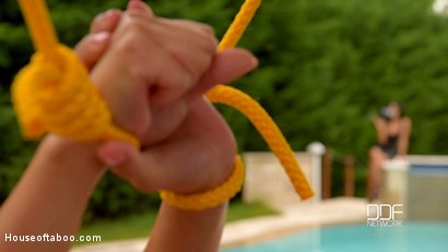 Photo number 2 from Suburban Dominatrix: Rope Up and Fuck My Submissive Neighbor! shot for House of Taboo on Kink.com. Featuring Coco de Mal and Helena Valentine in hardcore BDSM & Fetish porn.