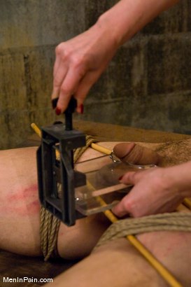 Photo number 9 from Training the Basement Slave shot for Men In Pain on Kink.com. Featuring Maitresse Madeline Marlowe and Orlando in hardcore BDSM & Fetish porn.